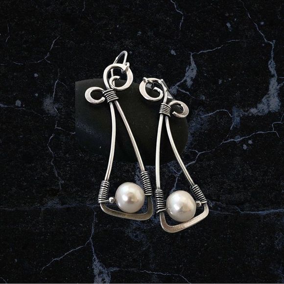 Faux Pearl Bohemian Fashion Earrings - Picture 5 of 7